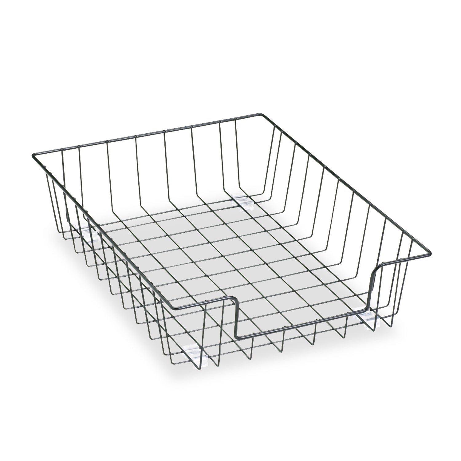 Fellowes Wire Desk Tray Organizer, 1 Section, Letter Size Files, 10" x 14.13" x 3", Black