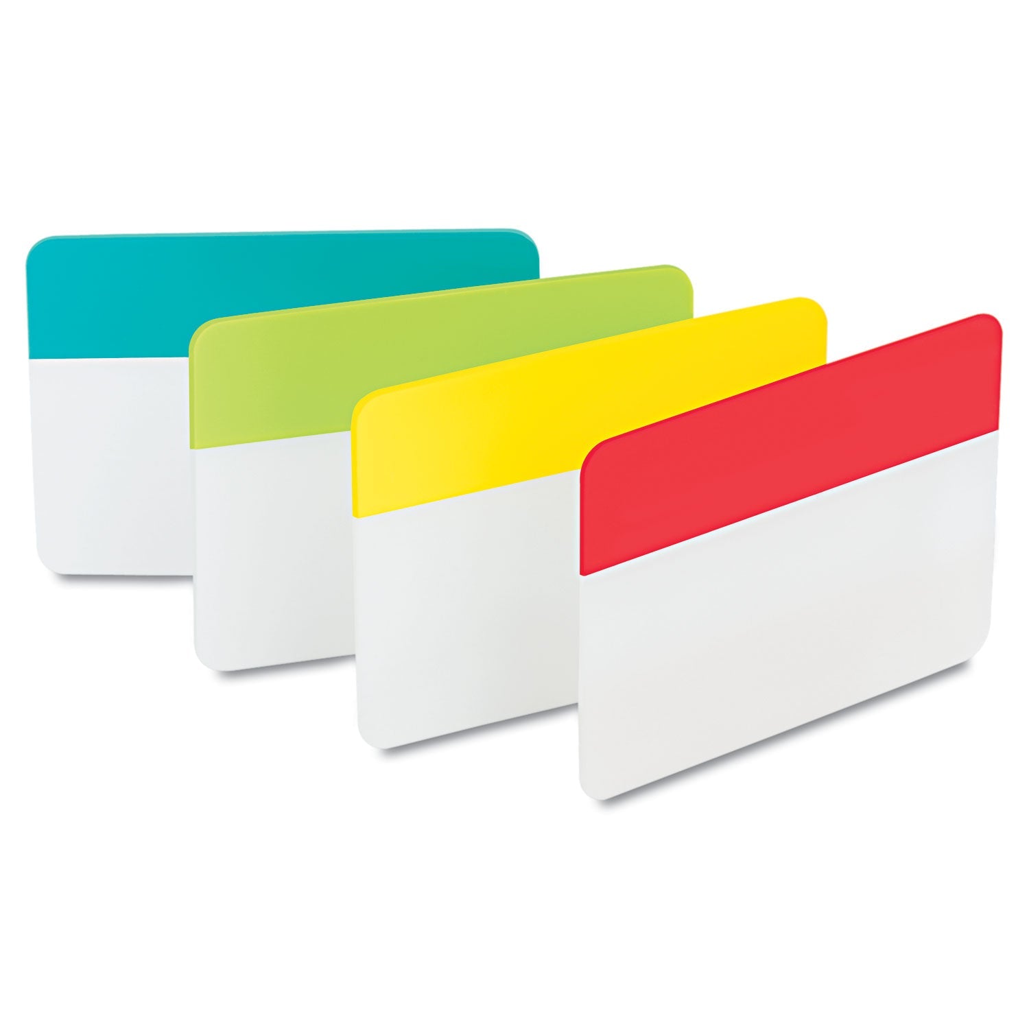 Post-it Solid Color Tabs, 1/5-Cut, Assorted Colors, 2" Wide, 24/Pack