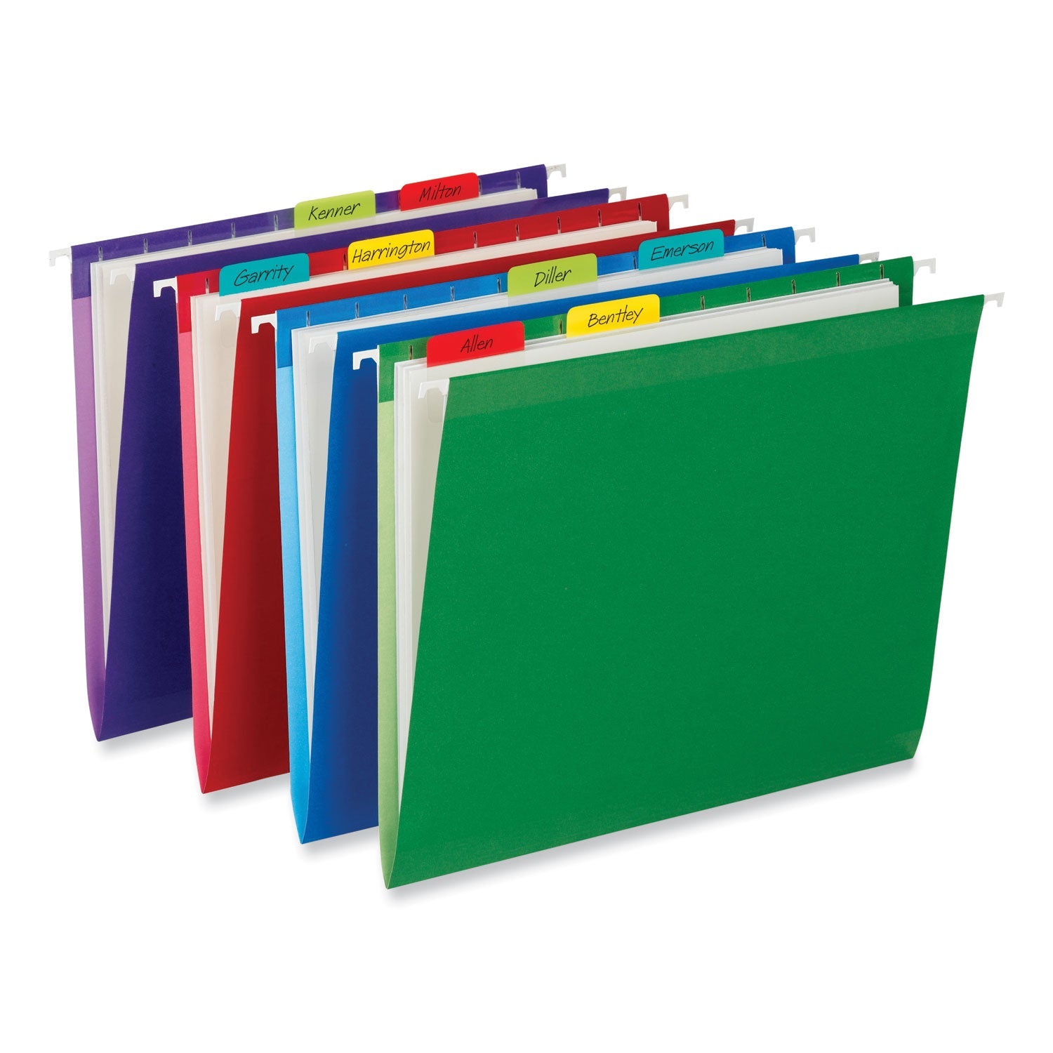 Post-it 1" Plain Solid Color Tabs, 1/5-Cut, Assorted Colors, 1" Wide, 66/Pack